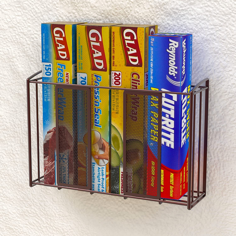 over Cabinet Door Organizer, Mesh Bronze