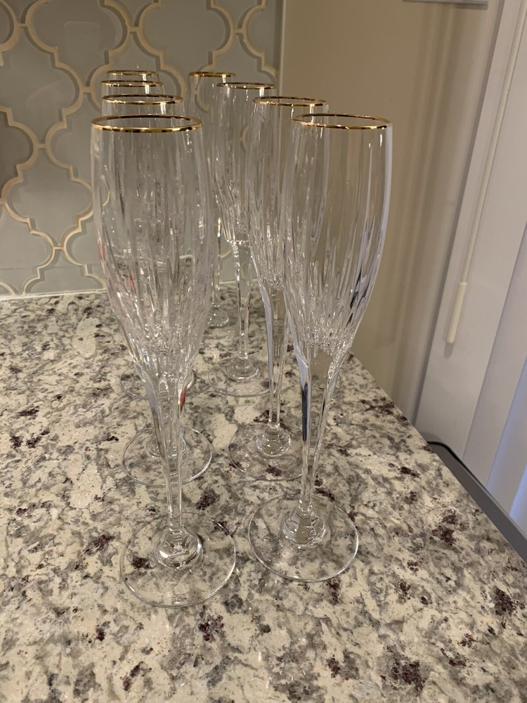 Mikasa crystal Champagne Glasses
