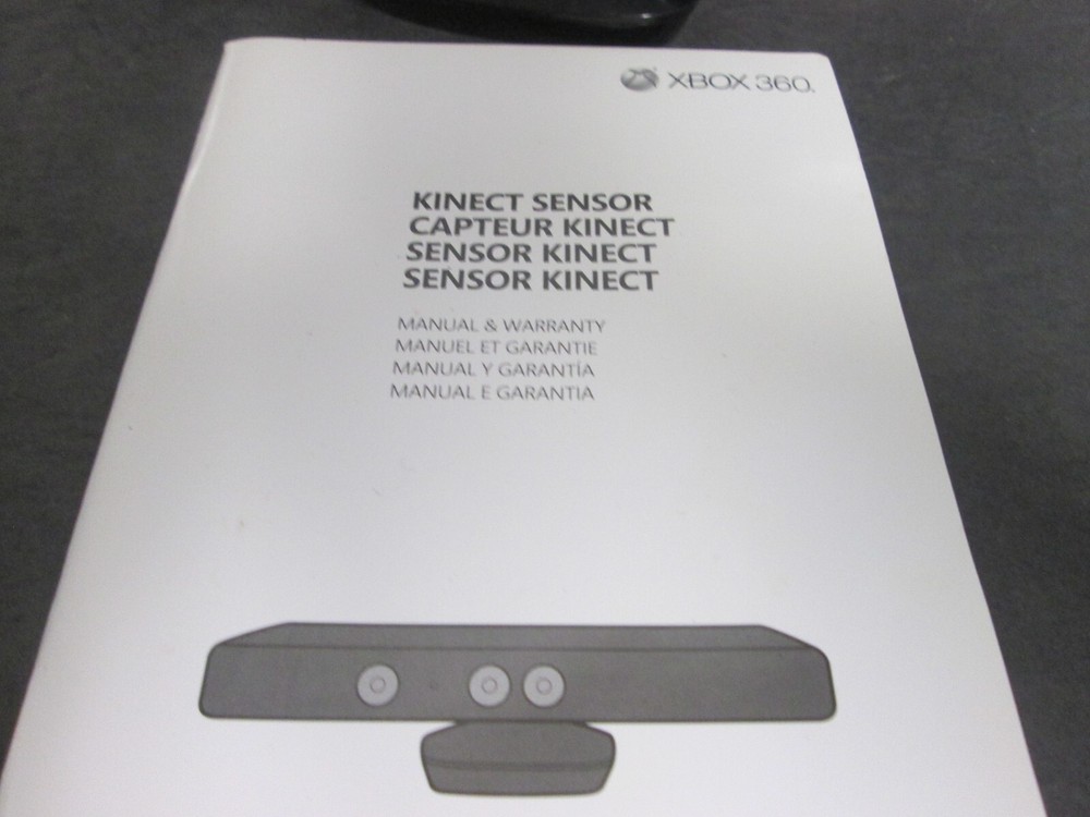 Microsoft Kinect Sensor Bar w/book & 6 Games