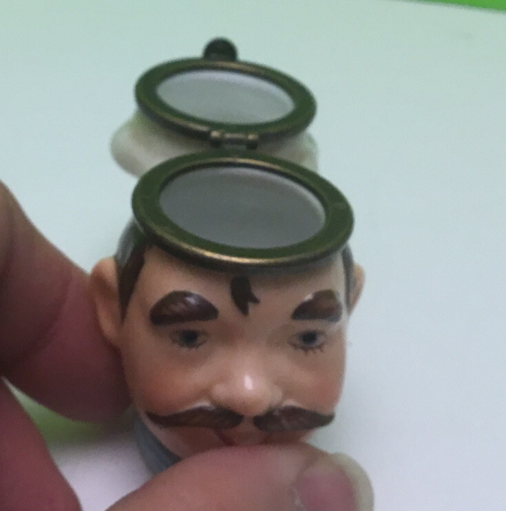 VINTAGE DEPT 56 CHEF HEAD TRINKET BOX