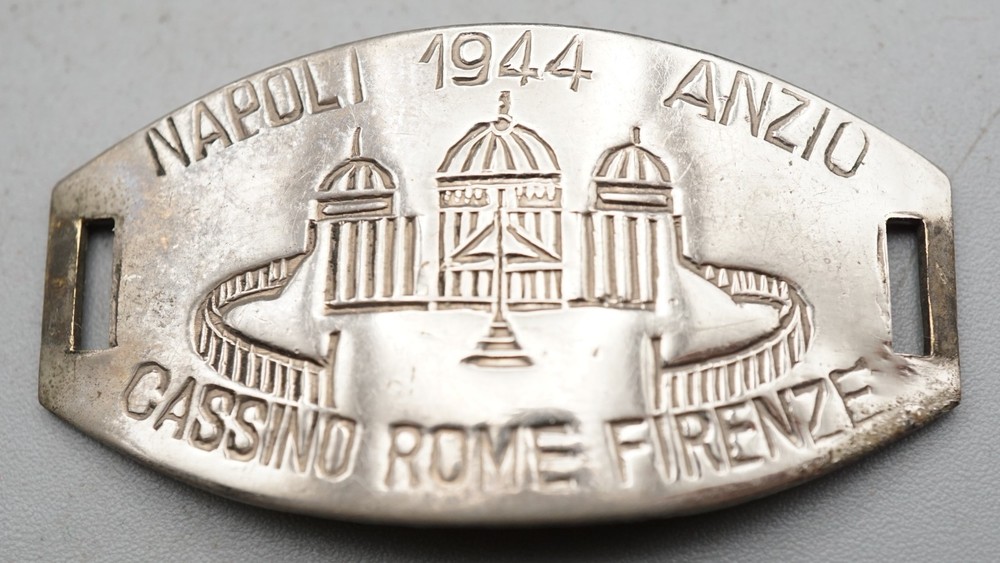 WWII 1944 Army Italy - Napoli, Anzio, Cassino, Rome, Firenze Bracelet Center
