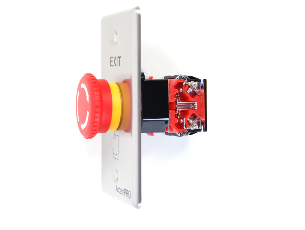 Emergency Red Exit Button Stop Button Aluminum Security Access Control APBSEMC