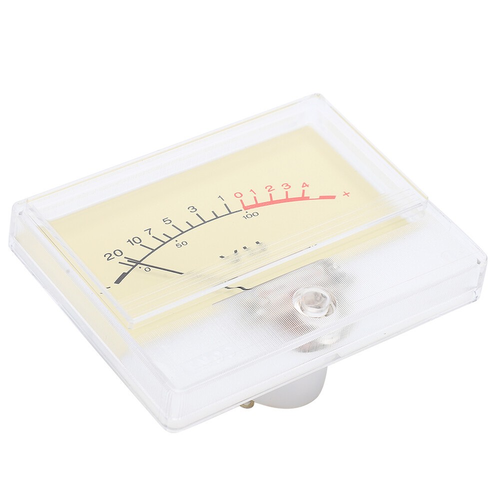 T‑90 High Accuracy DB Amplifier Level VU Meter Header With Light Bulb Audio