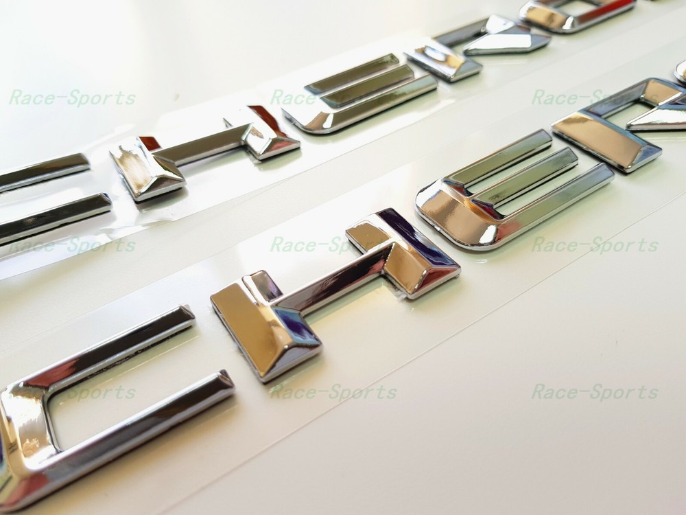 NEW 2PCS Kits Chrome GRAND CHEROKEE 3D Letters Emblems Nameplate Jeep Badge