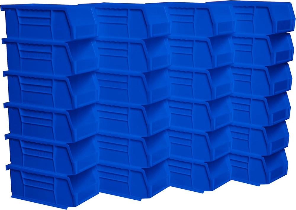 30220 Akrobins Plastic Storage Bins, Space-Saving Stackable Bins for Garage, Pan