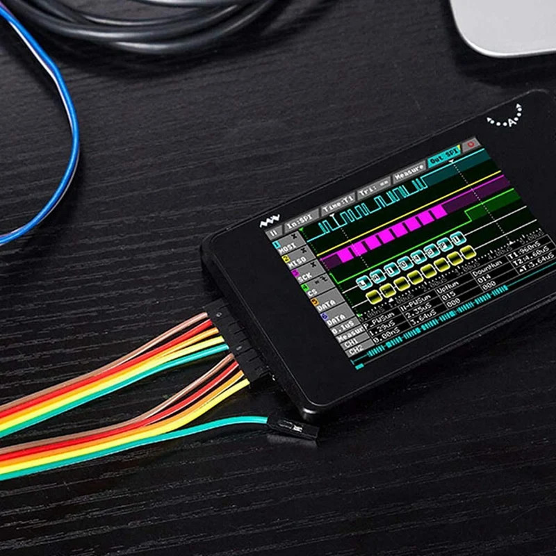 LA104 Logic Analyzer Pocket Handheld SPI I2C UART 100Msa/S Max Sampling Rate