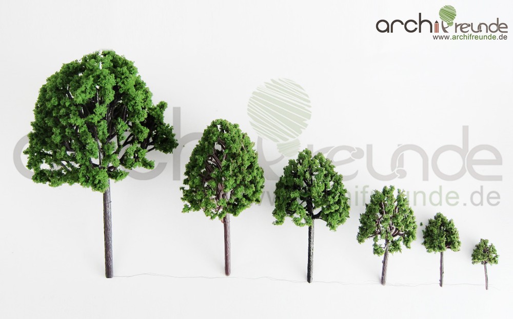 5 x Model Tree - 2in Deciduous Trees for Landscape Modelmaking Model Railway