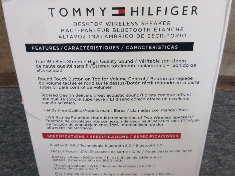 Tommy Hilfiger TWS200-TH Desktop Wireless Speaker
