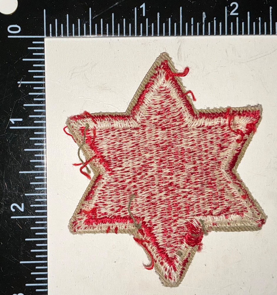 WWII US Army 6th Infantry Division WORN Patch