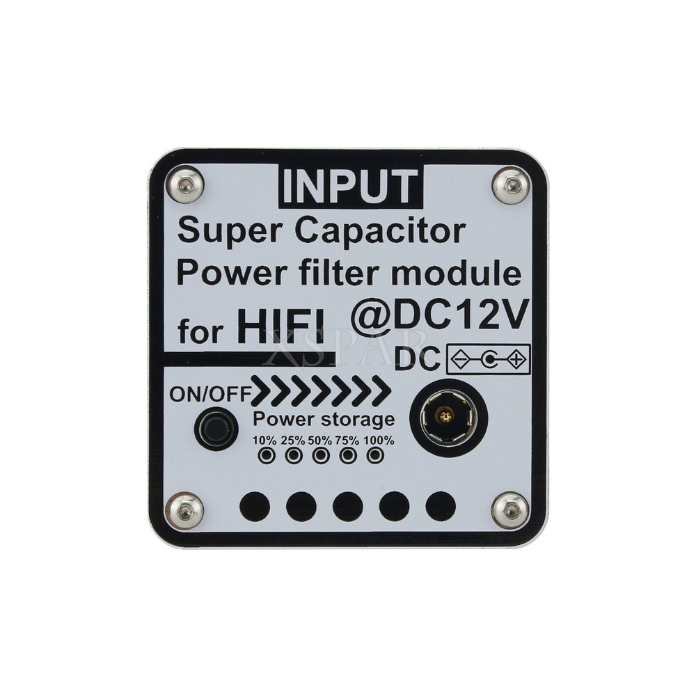 12V 3F Super Capacitor Power Filter Module for Hifi Line Filter EMI Filter DC2.1