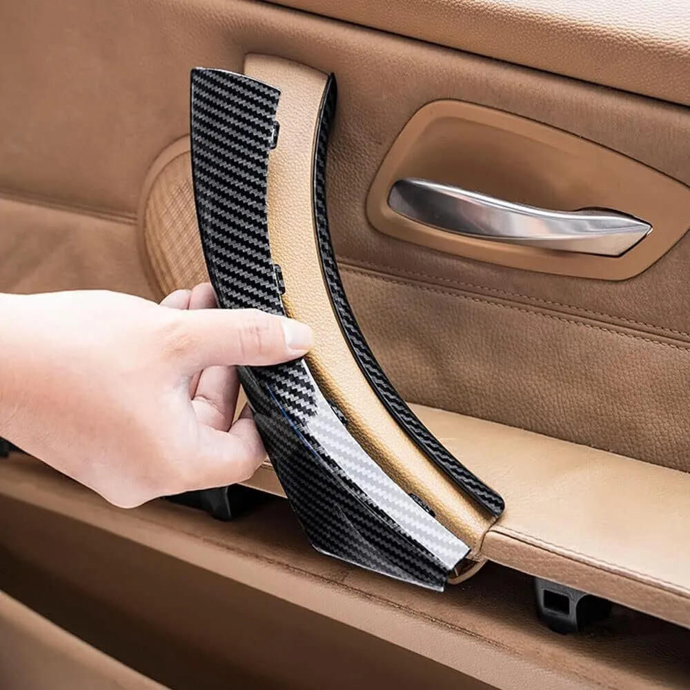 6PCS Inner Door Handle Inside Cover Protect Case For BMW E90 E91 E92 325i 328i