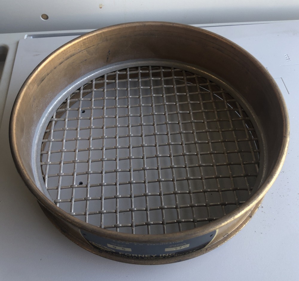 FORNEY 3/8"BS8F Test Sieve Opening 9.5 mm/0.375” USA Standard Testing Sieve