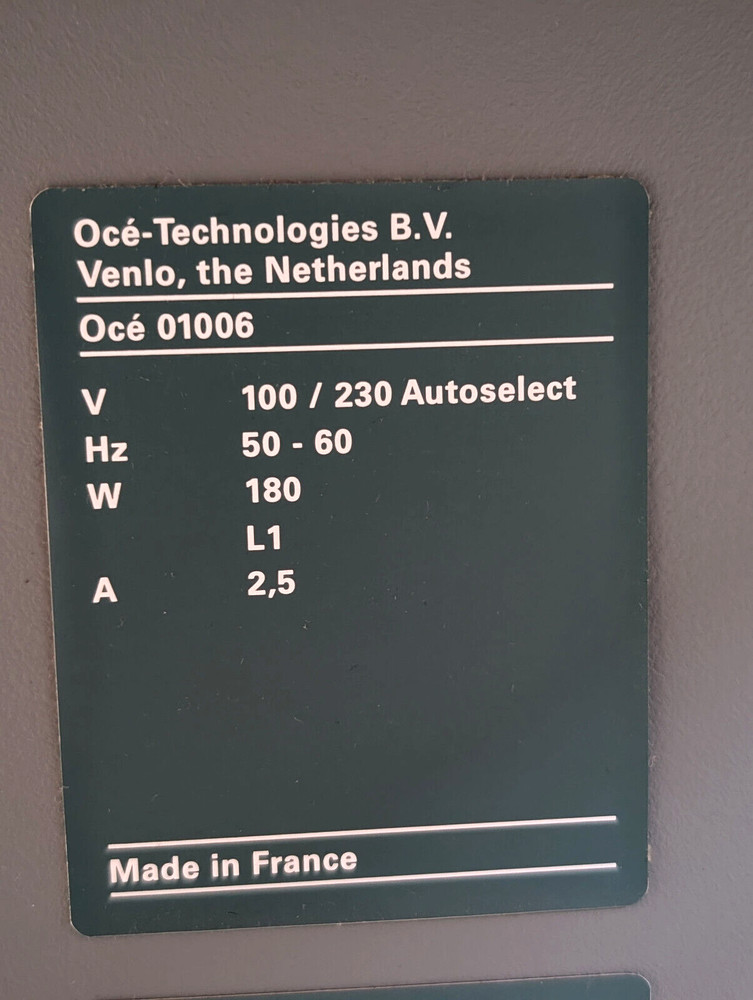 OCE / Canon Technology TDS800 Wide Format, Multifunctional Scanner