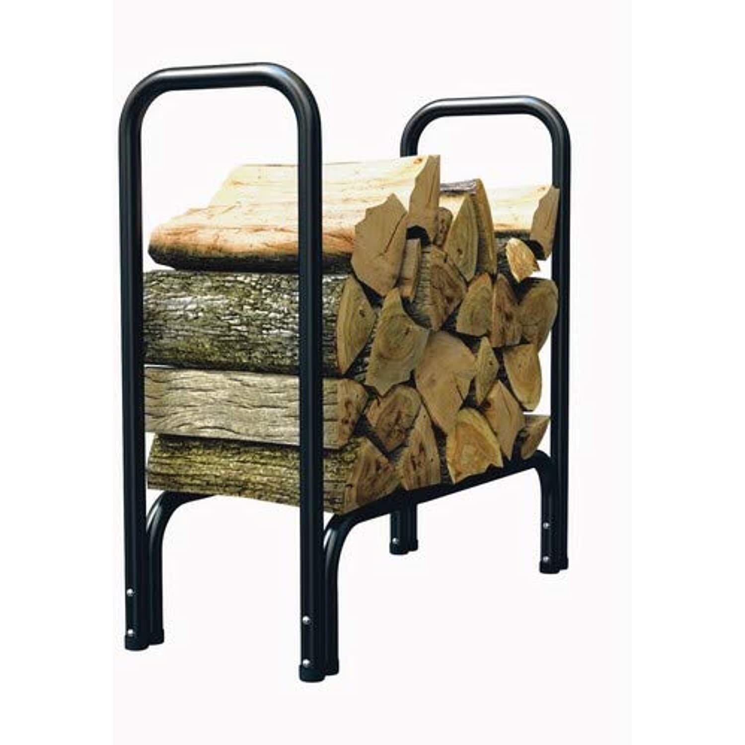 Panacea Black Powder Coated Steel Log Rack