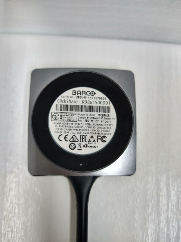 Barco ClickShare USB Button Wireless Conference Presentation - R9861500D01