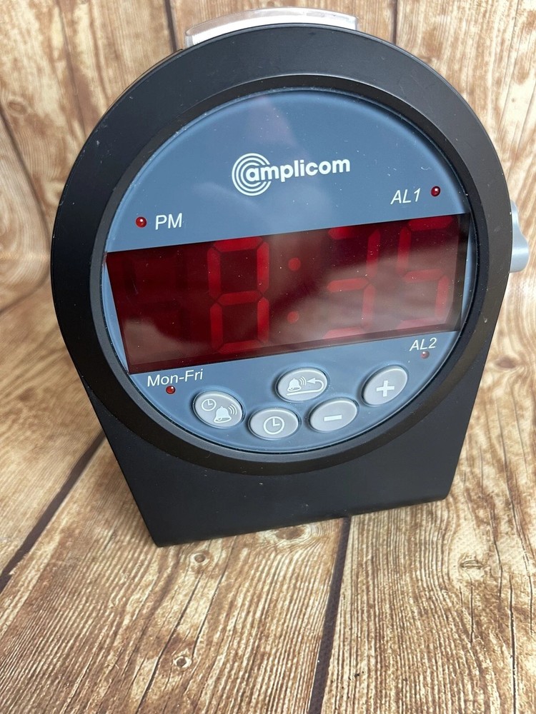 Amplicom - TCL 200 Vibrating Alarm Clock - Gray