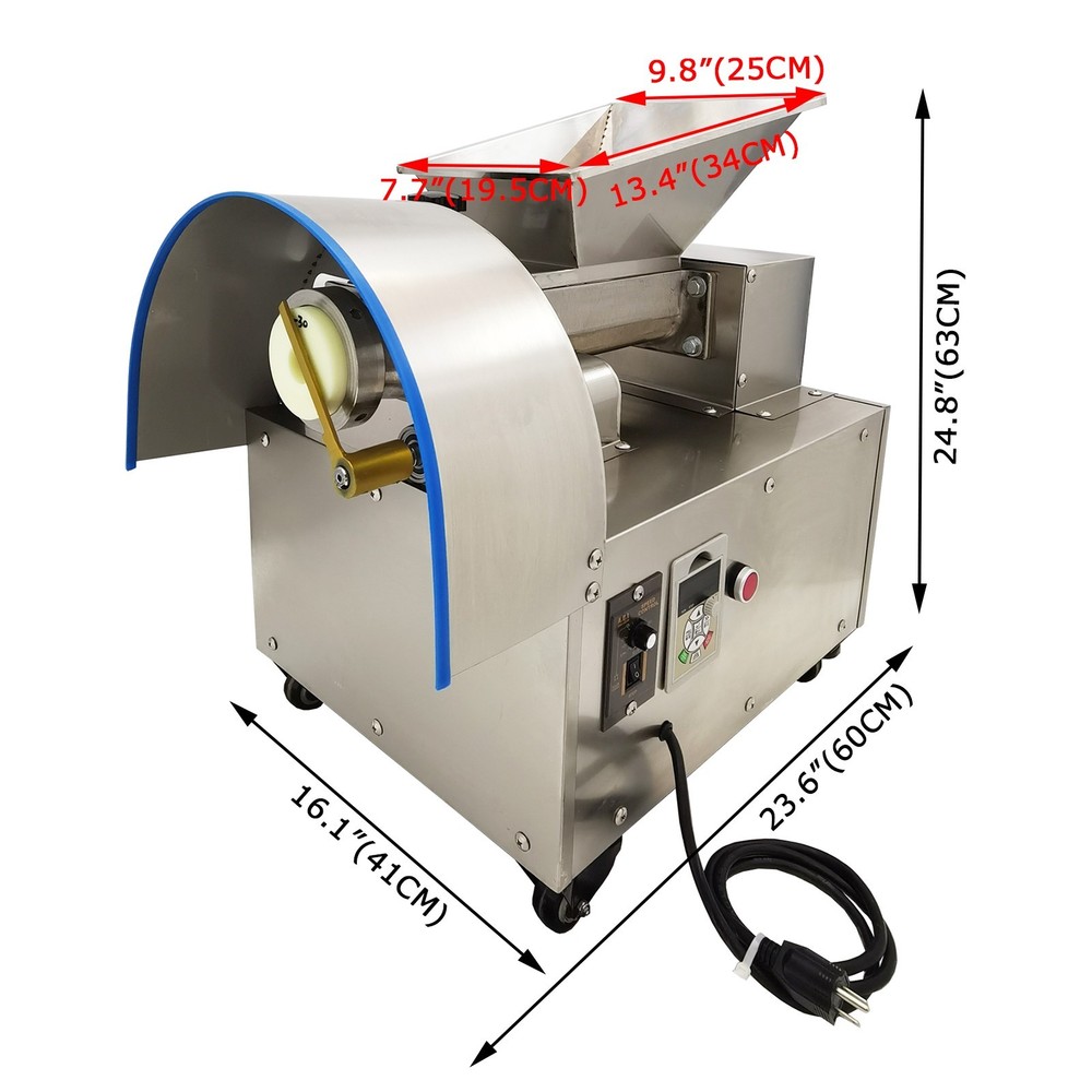 110V Multi-functional Dough Quantitative Block Dividing Machine 0.03oz-10.58oz
