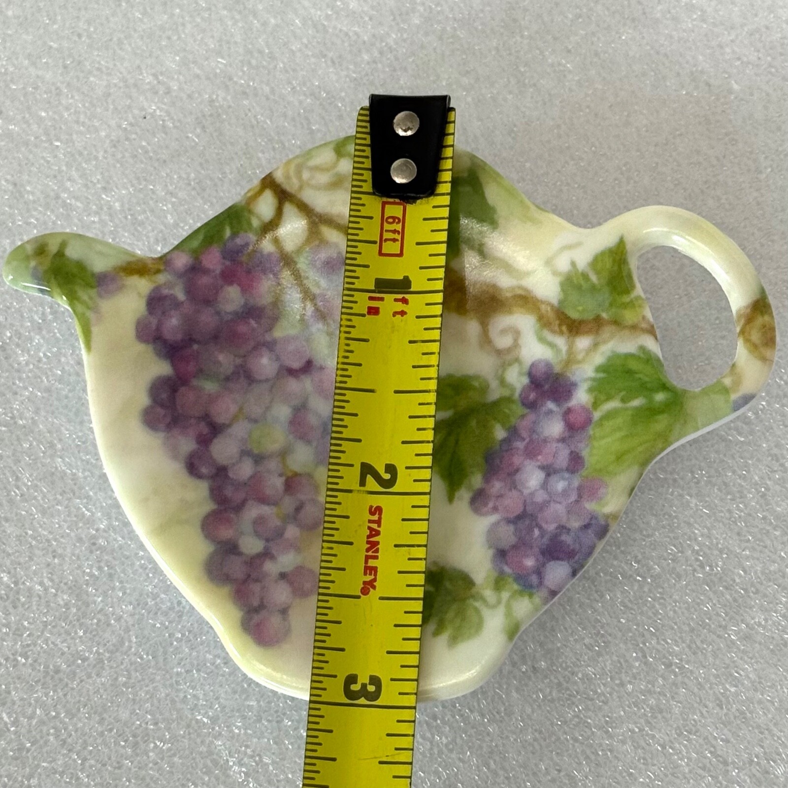 Grapes On A Vine TEA BAG Holders SET of THREE Melamine Chip Free Made in Italy