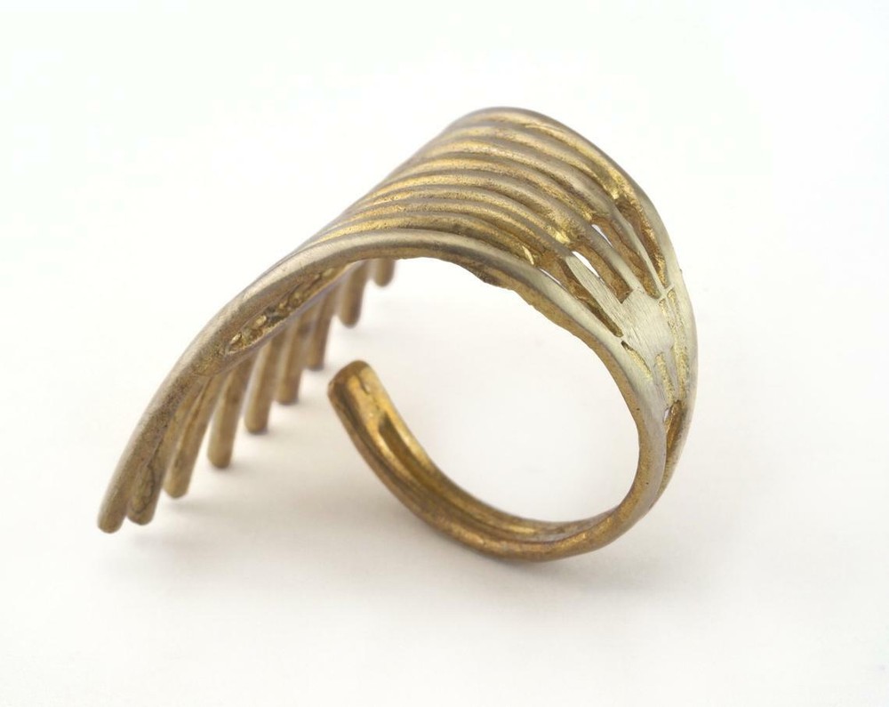Adjustable Ring Raw brass (19mm 9US inner size - Adjustable ) OZ2738