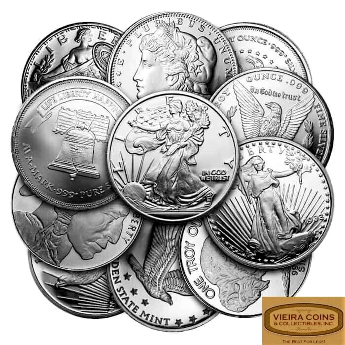 Random Design  1 oz Silver Round, Scruffy - #E45