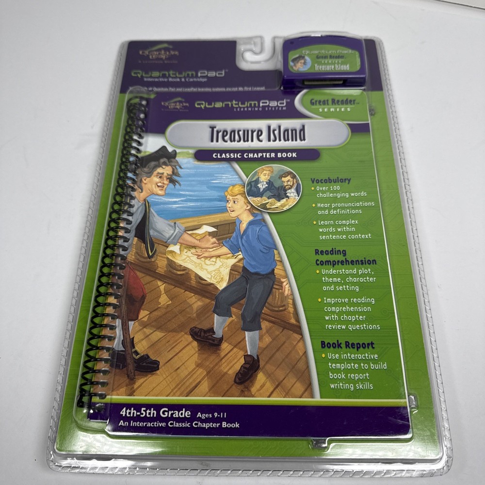 Quantum Pad Learning System: Treasure Island Interactive Book and Cartridge