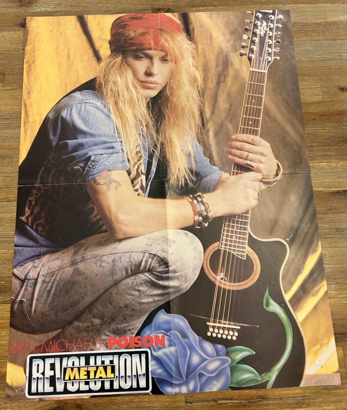 Poison Bret Michaels Poster 16x20” From Revolution Metal Magazine