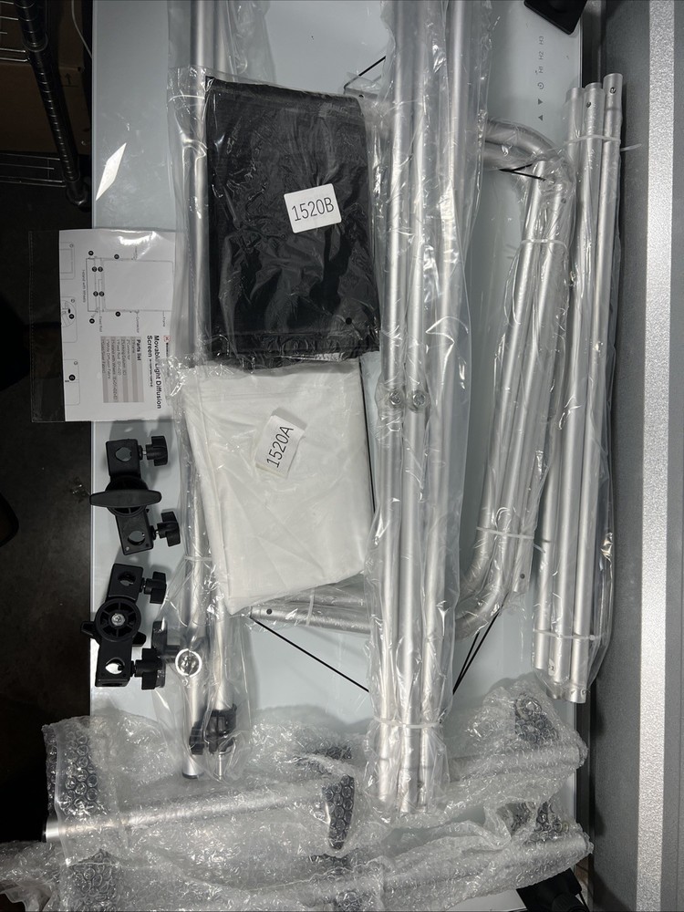 79”x 59” Photography Light Diffuser, Rotatable Frame, 7-10ft Height Adjust Stand