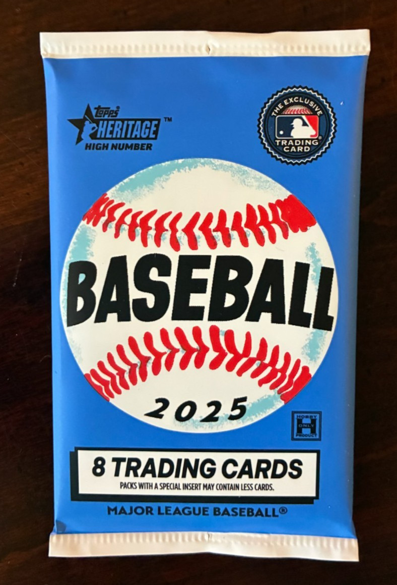 2025 Topps Heritage High Number HOBBY PACK (8 Cards)