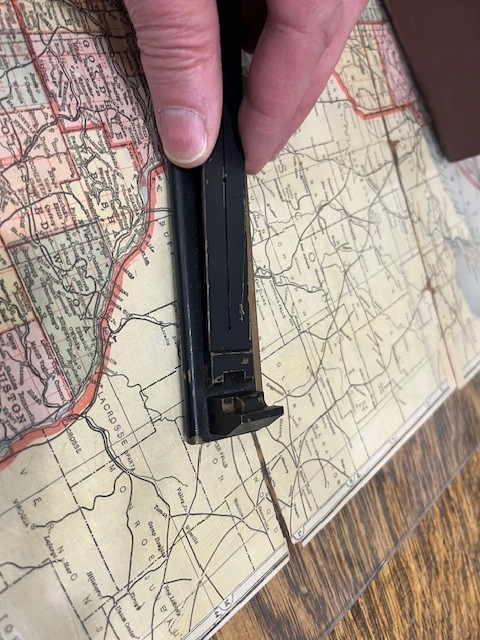 WWII US Army Engineer Map Reading Level With Leather Case 40s