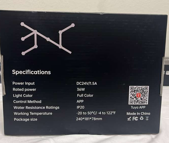 Hexiher Smart 9 LED Light Lines Wall Light