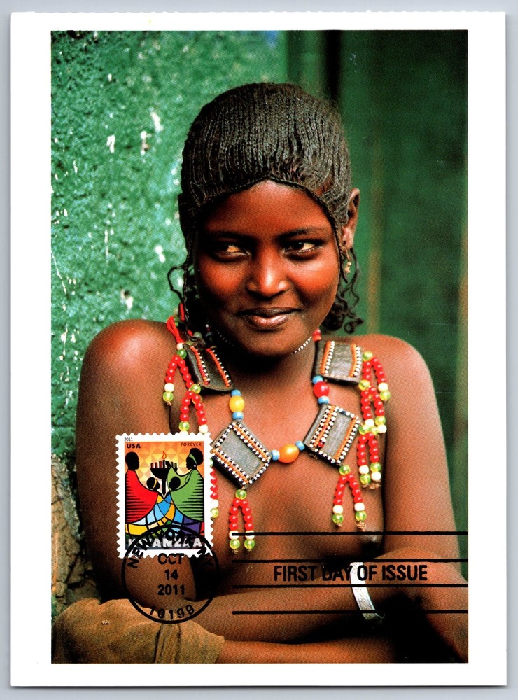 #4584 Kwanzaa FDC Maxi Card
