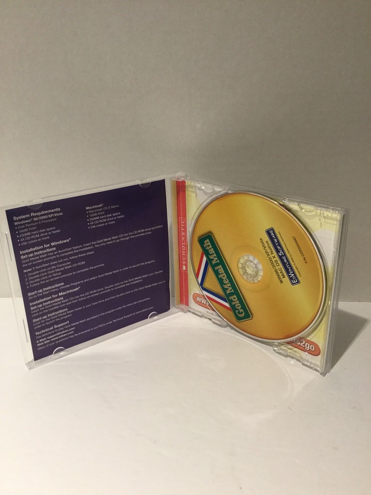 Scholastic: Gold Metal Math Ages 7-12 (CD-ROM. Windows & Mac, 2002)