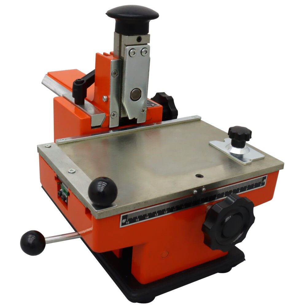 Semi-Automatic Sheet Embosser Marking Machine 4mm Word Wheel 2-4 characters/10s