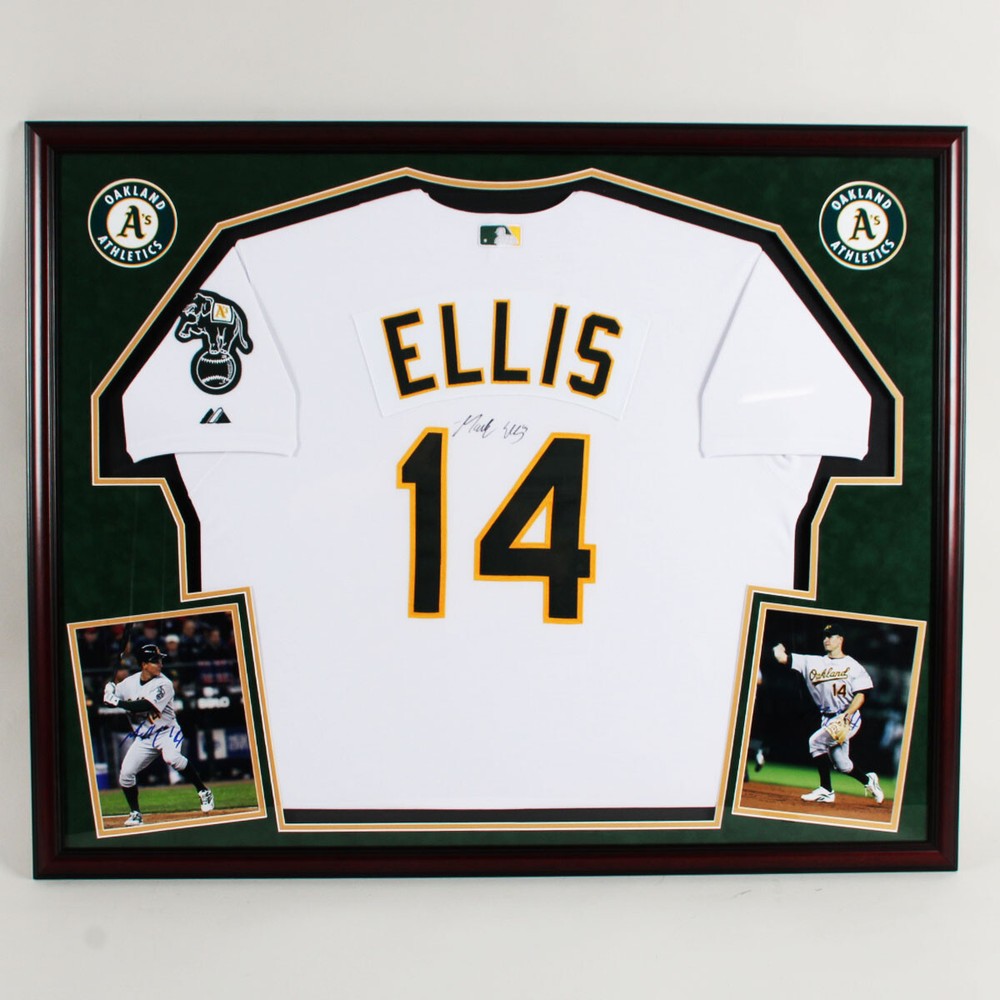 Mark Ellis Signed Jersey Display A's - COA JSA