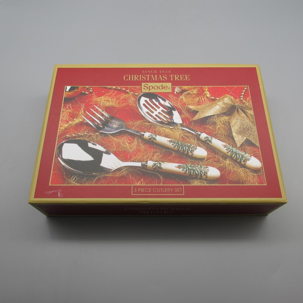 Spode China Christmas Tree 3pc Cutlery Set