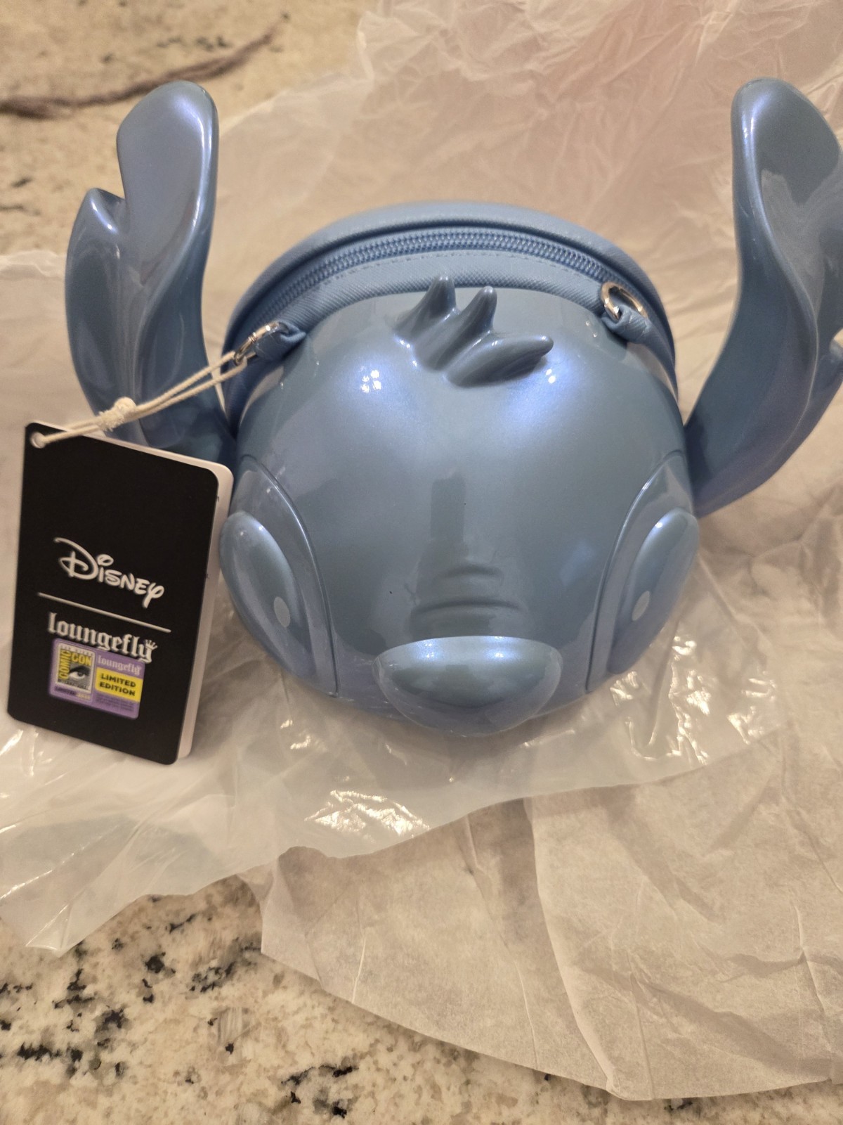 NEW Disney Stitch Molded Figural Loungefly Crossbody Bag SDCC Limited Edition