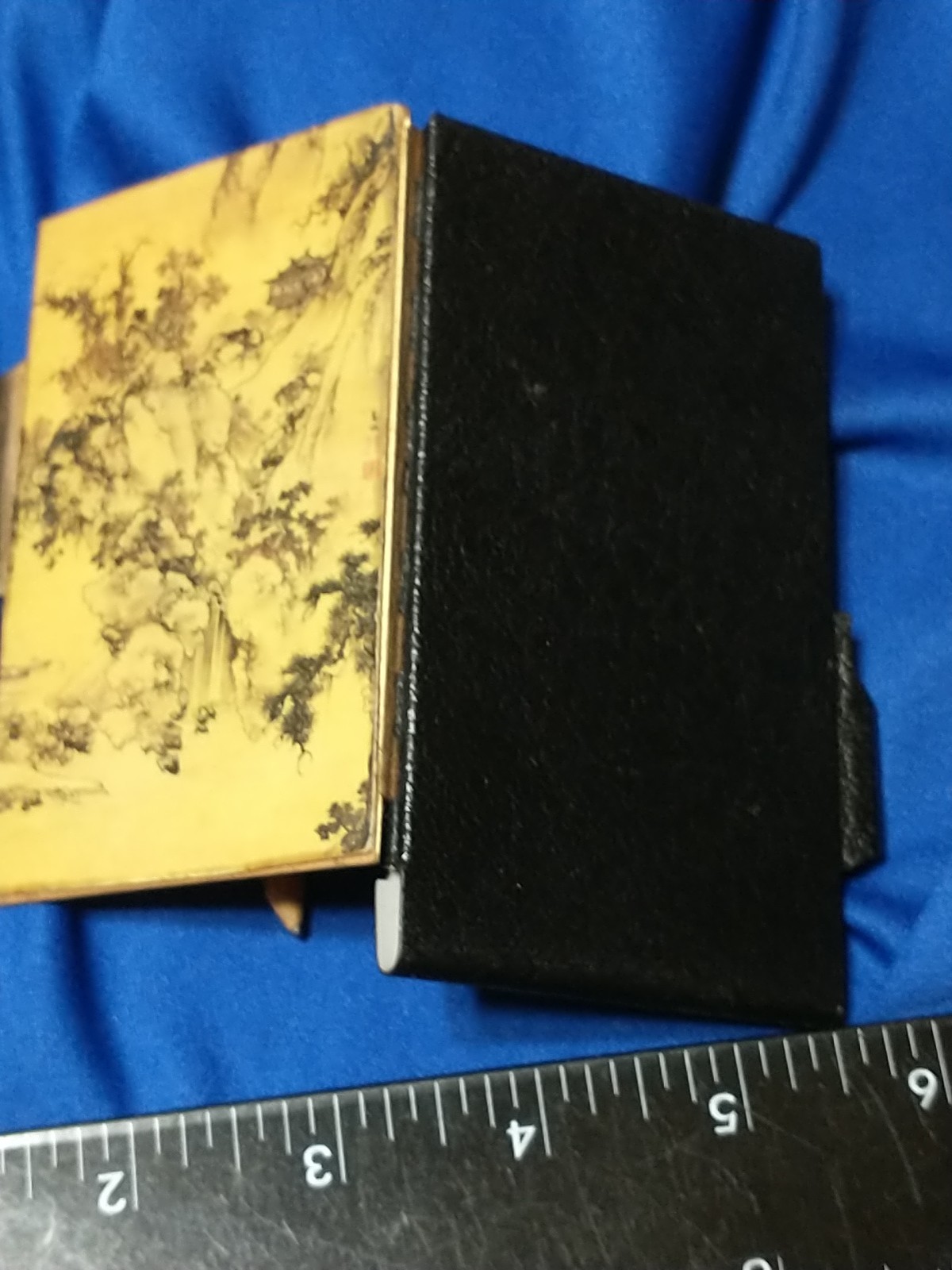 VINTAGE Celluloid Cover Pocket Notebook Mini “Memo” Notepad With Pencil PAGODA