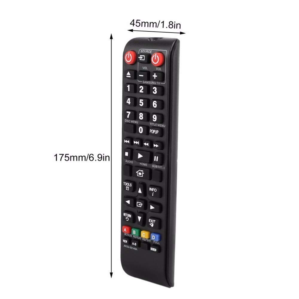 AK59-00149A Replacement Remote Samsung DVD blu ray Player for Black