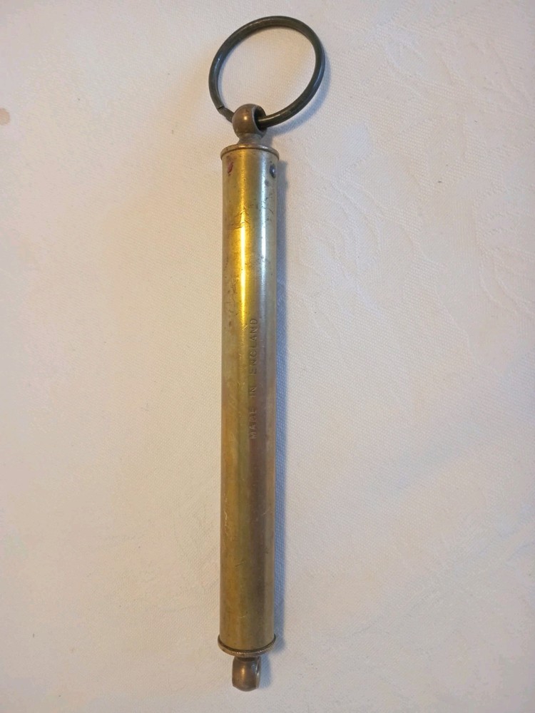 Vintage Brass Pocket Scale, English