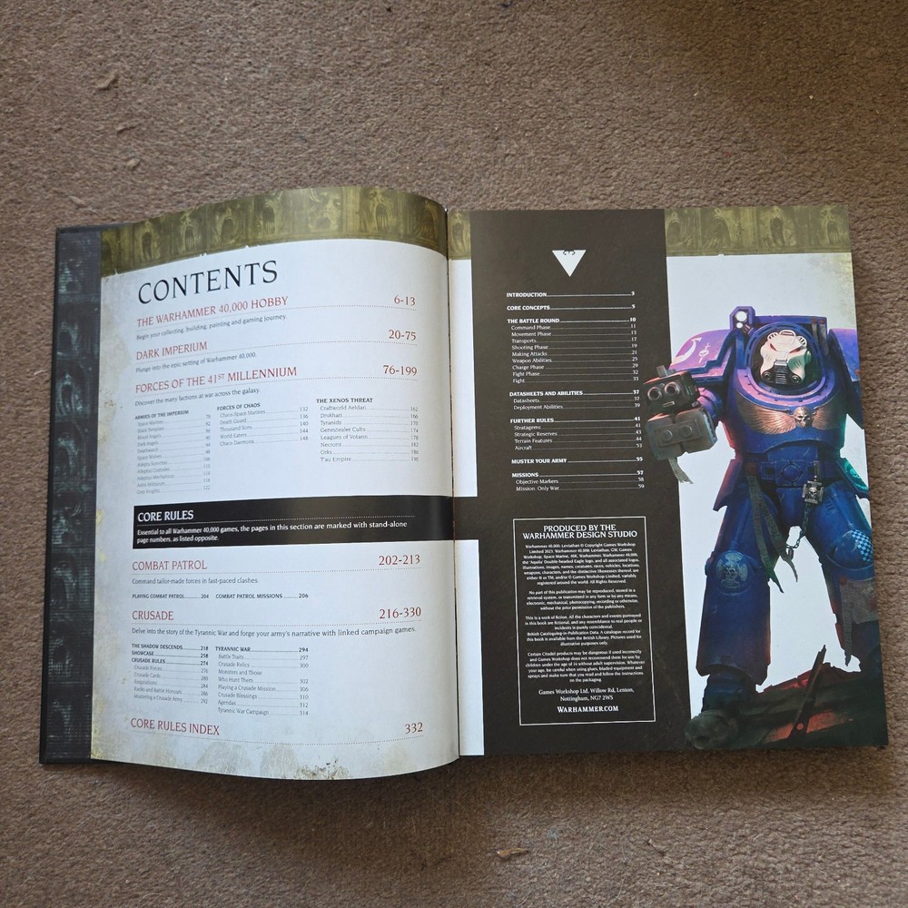 Warhammer 40k Leviathan Rulebook Hardback 10th Edition Rules + Handbook