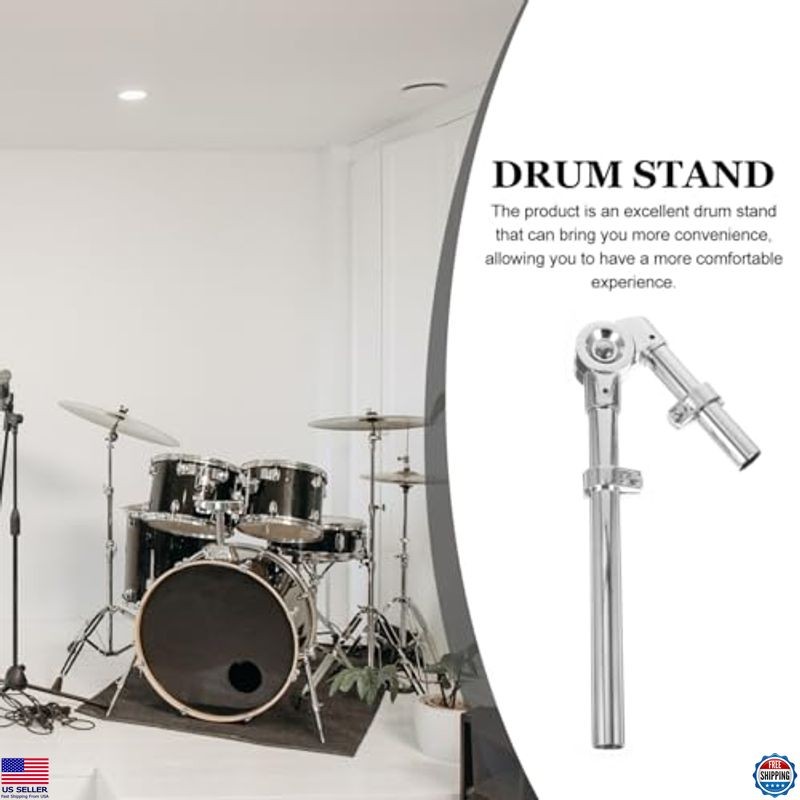 1 Pair Adjustable Double Tom Drum Stand Bracket, Stable Mount for Percussion