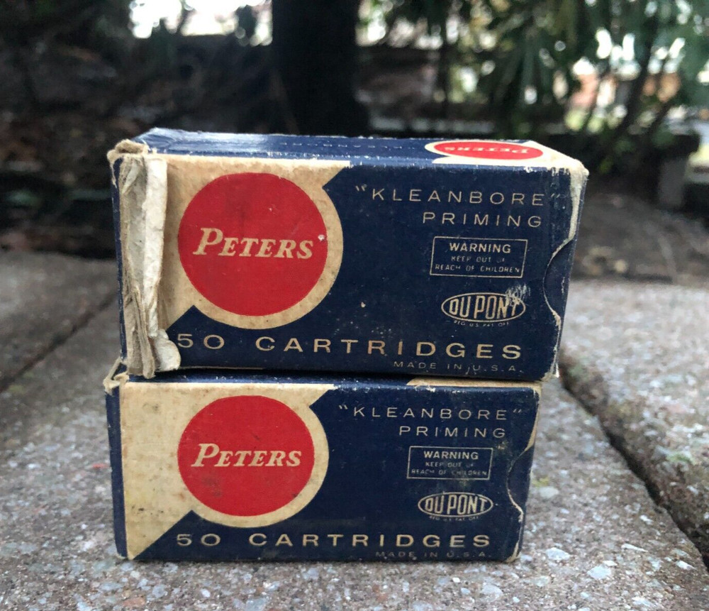 Vintage Peters Cartridge Empty Ammo Boxes