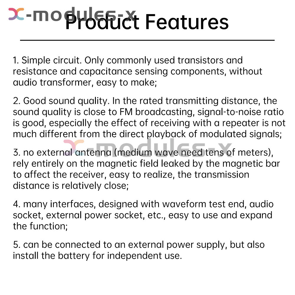525~1605kHz Medium Wave AM Radio Transmitter DIY Circuit Board Radio Module 6V
