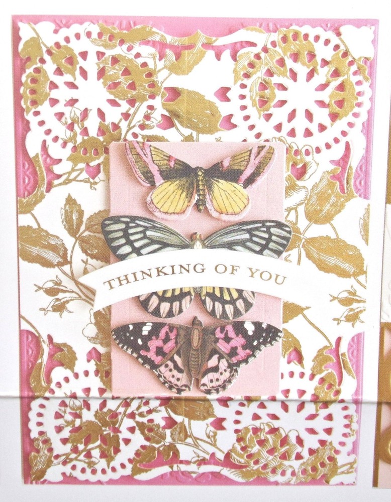 Corner Dies Cut & Emboss half Circle Design New Anna Griffin