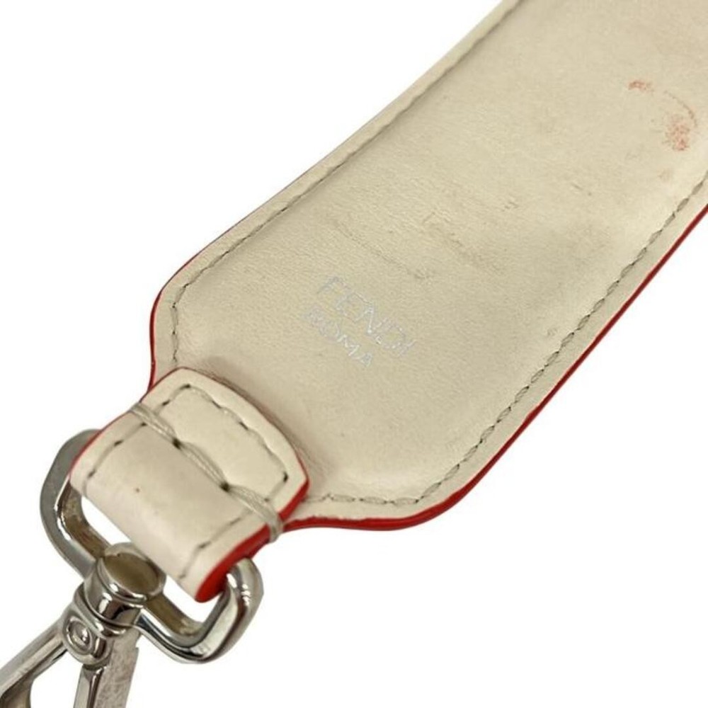 Fendi Shoulder Strap Mini You Ivory Silver Multi Studs Leather