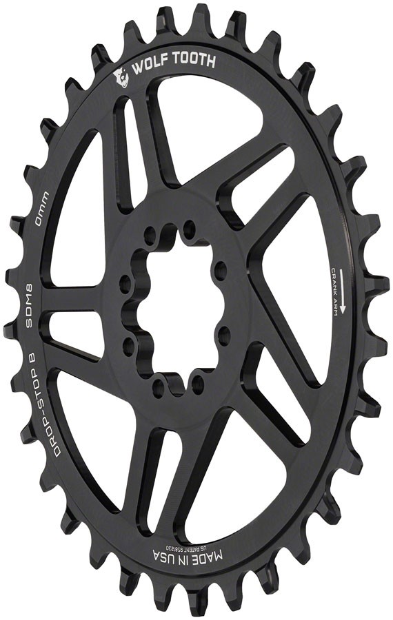 Wolf Tooth Direct Mount Chainring - 36t, SRAM Direct Mount, Drop-Stop B, For
