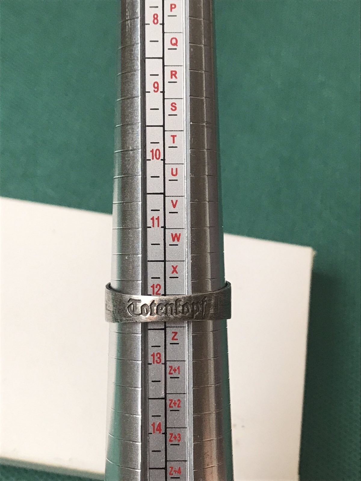 German silver ring. World War II.