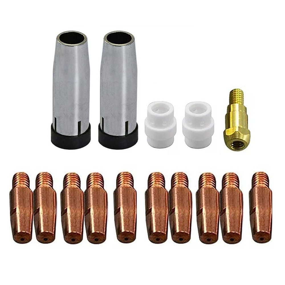 15PCS Welding Accessory Set for MIG Welder Torch For 24KD Includes Tips Holder