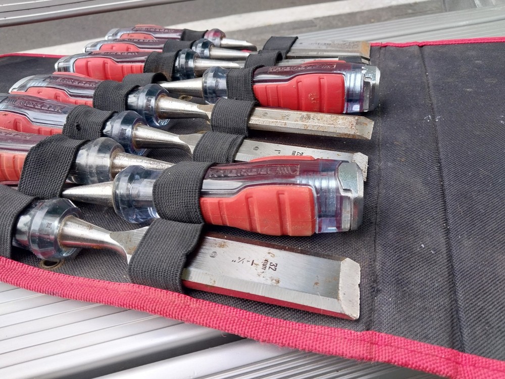 Xtorque Go-Thru Steel Core 9 Pce Chisel Set