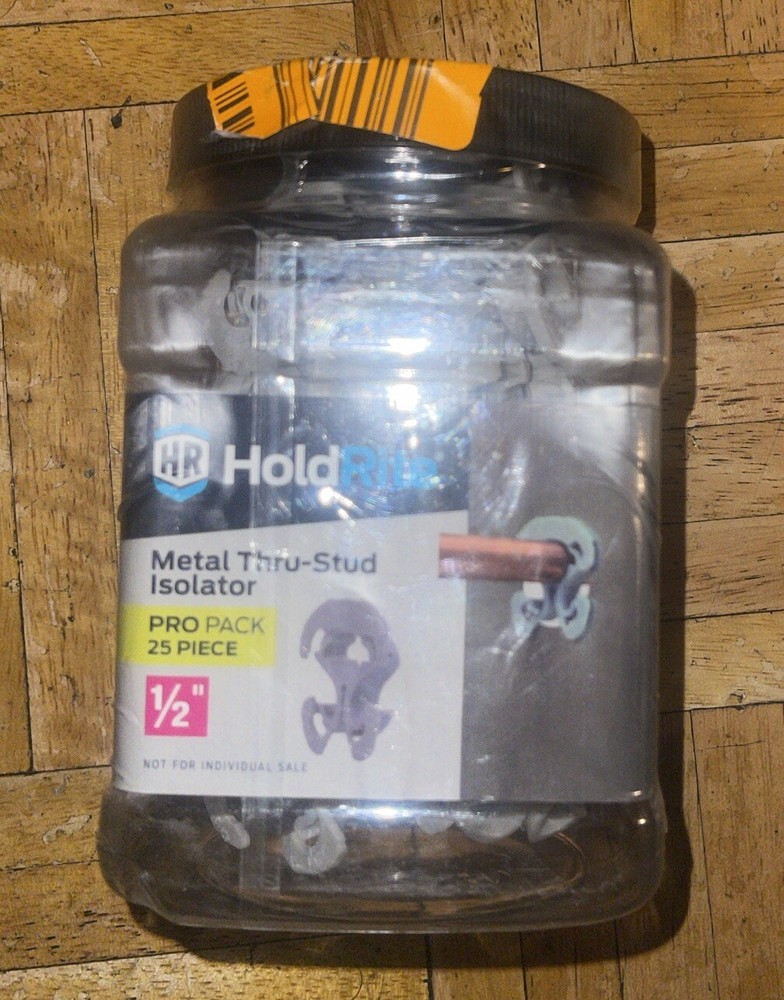 New HoldRite 1/2” Metal Thru-Stud Isolator (25 pack) #424J25